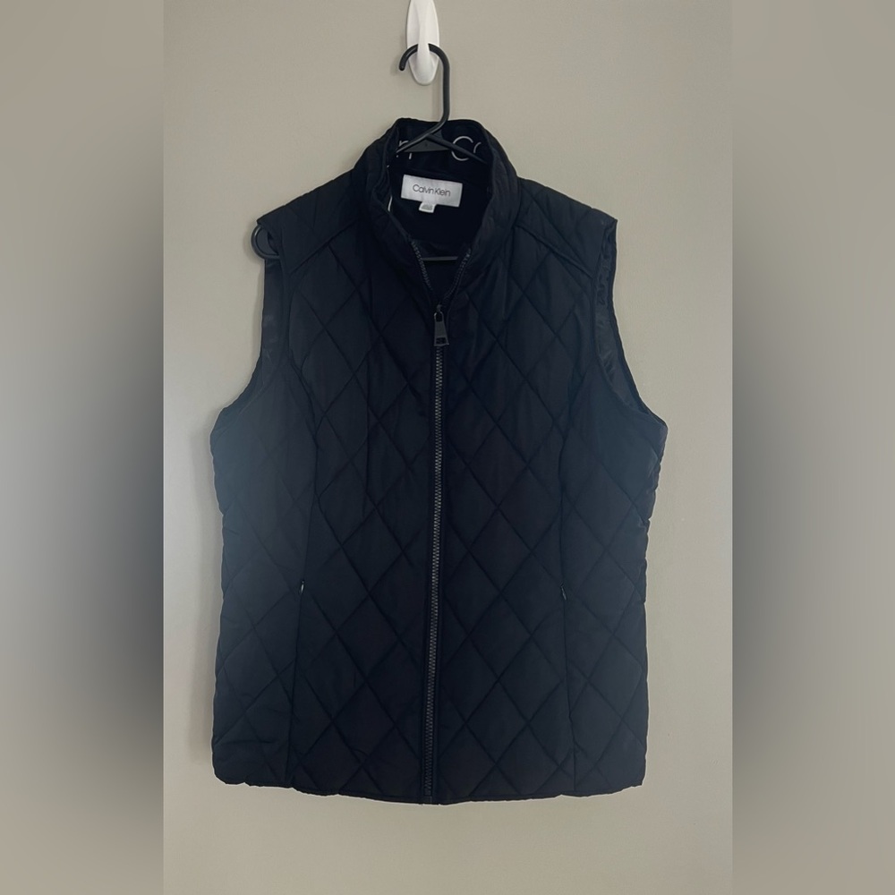 Calvin Klein Black Quilted‎ Puffer Vest